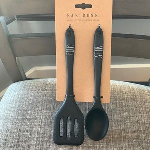 Rae Dunn mini slotted turner and spoon - Flip and Stir